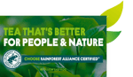 choose rainforest alliance tea leafs