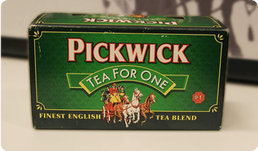 pickwick english blend history packaging 1980s